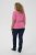 Kaffe Curve Minia Pullover Pink Power Melange - Adīti džemperi - 