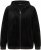 Ulla Popken Tulip Line Print Velour Zip Hoodie Black - Džemperi un džemperi ar kapuci - 