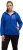 Ulla Popken Teddy Fleece Partial Zip Hoodie Royal Blue - Džemperi un džemperi ar kapuci - 