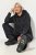 Ulla Popken Sweater Knit Fleece Hoodie Black - Džemperi un džemperi ar kapuci - Mīksti džemperi un jakas
