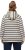 Ulla Popken Stripe Print Loungewear Hoodie Chalk - Džemperi un džemperi ar kapuci - 