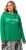 Ulla Popken City Name Graphic Hoodie Emerald Green - Džemperi un džemperi ar kapuci - 