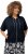 Ulla Popken Short Sleeve Zip-Up Hoodie Navy - Džemperi un džemperi ar kapuci - 