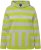 Ulla Popken Mixed Stripe Long Sleeve Hoodie Apple Green - Džemperi un džemperi ar kapuci - 