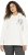 Ulla Popken Face Graphic Long Sleeve Hoodie Off-White - Džemperi un džemperi ar kapuci - 