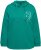 Ulla Popken Face Graphic Long Sleeve Hoodie Emerald Green - Džemperi un džemperi ar kapuci - 