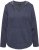 Ulla Popken Open Edged Long Sleeve V-Neck Hoodie Navy - Džemperi un džemperi ar kapuci - 