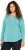 Ulla Popken Open Edged Long Sleeve V-Neck Hoodie Mint Green - Džemperi un džemperi ar kapuci - 