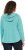 Ulla Popken Open Edged Long Sleeve V-Neck Hoodie Mint Green - Džemperi un džemperi ar kapuci - 