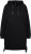 Ulla Popken Longline Lace Up Hoodie Black - Džemperi un džemperi ar kapuci - 