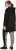 Ulla Popken Longline Lace Up Hoodie Black - Džemperi un džemperi ar kapuci - 