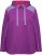 Ulla Popken Waffle Pique Contrast Color Hoodie Dark Purple - Džemperi un džemperi ar kapuci - 