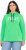 Ulla Popken TRUE Lettering Hoodie Mint Green - Džemperi un džemperi ar kapuci - 