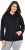 Ulla Popken Eyelet Embroidered Zip-Up Hoodie Black - Džemperi un džemperi ar kapuci - 