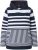 Ulla Popken Oversized Striped Long Sleeve Hoodie Ink Blue - Džemperi un džemperi ar kapuci - 
