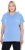 Ulla Popken Quick Drying Short Sleeve Hoodie Light Blue - Džemperi un džemperi ar kapuci - 