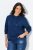 Ulla Popken Applique Lettering Hooded Sweatshirt Dark Blue - Džemperi un džemperi ar kapuci - Mīksti džemperi un jakas