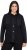 Ulla Popken Mixed Texture Button Down Hoodie Black - Džemperi un džemperi ar kapuci - 