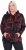 Ulla Popken Fleece Flower Print Zip-Up Hoodie Black - Džemperi un džemperi ar kapuci - 