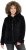 Ulla Popken Teddy Fleece Zip-Up Hoodie Black - Džemperi un džemperi ar kapuci - 