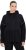Ulla Popken Mix Fabric Reflective Trim Zip Hoodie Black - Džemperi un džemperi ar kapuci - 