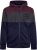 Kam Jeans 7083 Zip Thru Cut & Saw Brooklyn Hoodie Fig - Džemperi un džemperi ar kapuci - Džemperi - 2XL-14XL
