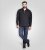 Duke Leicester Quarter Neck Fleece Sweatshirt Navy TALL - TALL džemperi - 