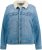 Ulla Popken Teddy Fleece Lined Denim Jacket Blue Denim - Jakas - 