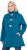 Ulla Popken HYPRAR Water-Repellent Softshell Jacket Teal - Jakas - 