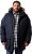 Men Plus Parka With Fur Hood Navy - Jakas & Lietus apģērbs - Jakas - 2XL-12XL