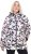 Ulla Popken HYPRAR Water-Repellent Allover Print Jacket Pale Beige - Jakas - 