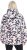 Ulla Popken HYPRAR Water-Repellent Allover Print Jacket Pale Beige - Jakas - 
