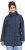 Ulla Popken Raindrop Print Longline Waterproof Jacket Navy - Jakas - 