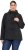 Ulla Popken HYPRAR Toggle Button Microfleece Lined Jacket Black - Jakas - 