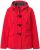 Ulla Popken HYPRAR Toggle Button Microfleece Lined Jacket Salsa Red - Jakas - 