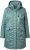 Ulla Popken HYPRAR Drawstring Waist Parka Grey Green - Jakas - 