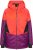 Ulla Popken HYPRAR Performance Colorblock Ski Jacket Coral - Jakas - 