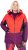 Ulla Popken HYPRAR Performance Colorblock Ski Jacket Coral - Jakas - 