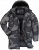 JP1880 Quilted Parka with Camouflage Drawstring Waist Black - Jakas & Lietus apģērbs - Jakas - 2XL-12XL