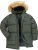 JP1880 Quilted Parka Lightweight and Warm with Faux Fur Hood Dark Green - Jakas & Lietus apģērbs - Jakas - 2XL-12XL
