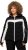 Ulla Popken HYPRAR Chevron Stripe Triple Function Quilted Fully Lined Ski Jacket Black - Jakas - 