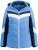 Ulla Popken HYPRAR Chevron Stripe Triple Function Quilted Fully Lined Ski Jacket Pastel Petrol - Jakas - 