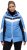 Ulla Popken HYPRAR Chevron Stripe Triple Function Quilted Fully Lined Ski Jacket Pastel Petrol - Jakas - 