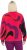 Ulla Popken Abstract Print Zip Fleece Jacket Pink Berry - Jakas - 