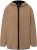 Ulla Popken Long Sleeve Hooded Teddy Jacket Putty - Jakas - 
