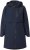 Ulla Popken Hooded with Zippered Pockets and Zippered Side Slits Jacket Navy - Jakas - 