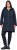 Ulla Popken Hooded with Zippered Pockets and Zippered Side Slits Jacket Navy - Jakas - 