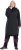 Ulla Popken Extra Long Functional Coat Black - Jakas - 