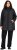 Ulla Popken HYPRAR Mixed Texture Water-Repellent Jacket Black - Jakas - 