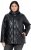 Ulla Popken Faux Leather Quilted Jacket Black - Jakas - 